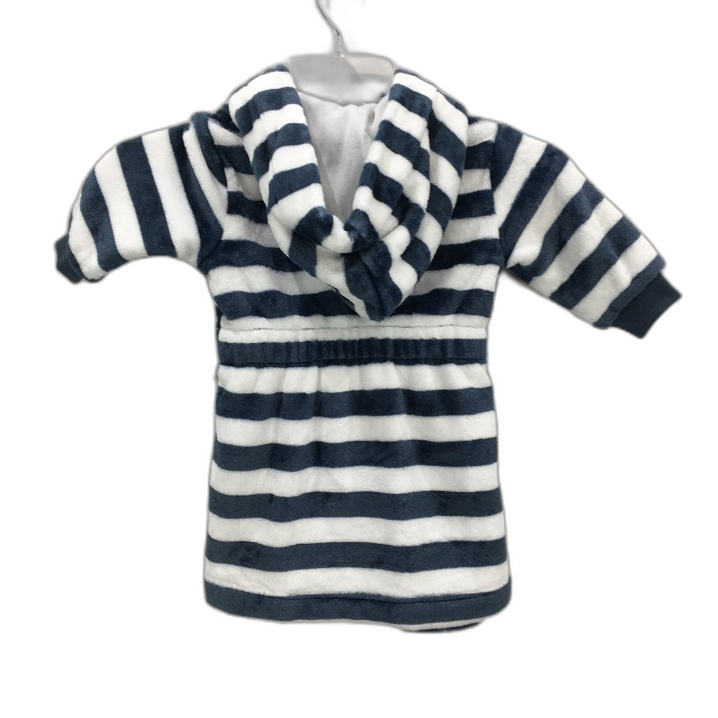Target Disney Mickey Mouse Navy Stripe Dressing Gown Kids Size 6-12 Months NEW