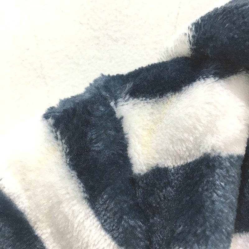 Target Disney Mickey Mouse Navy Stripe Dressing Gown Kids Size 6-12 Months NEW