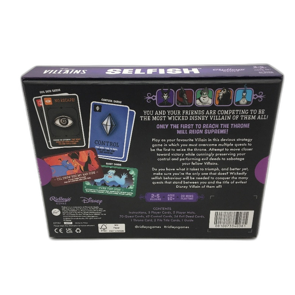 Disney 3pk Selfish Villains Lucky Pups and List or Twist Card Games Bundle NEW