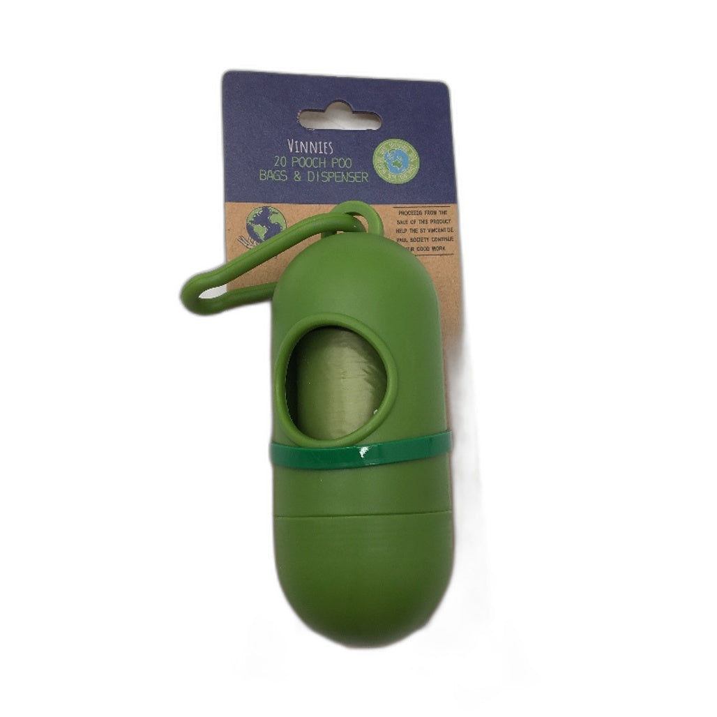 Vinnies & Fuzzy Friends 6pk x2 Poo Dispenser and x4 Scented Eco Dog Poo Bags NEW