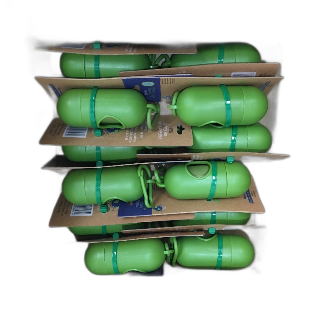 Vinnies 12pk 20 Degradable Pooch Poo Bags and Dispenser NEW