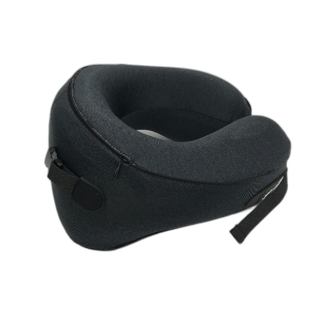 SNUGL Memory Foam Ergonomic Reversible Travel Pillow Dark Grey One Size NEW