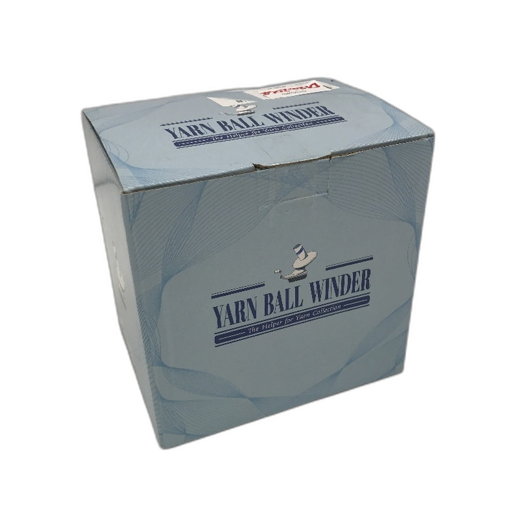 3.05 oz Yarn Cake Ball Manual Hand Crank Winder in White Grey NEW