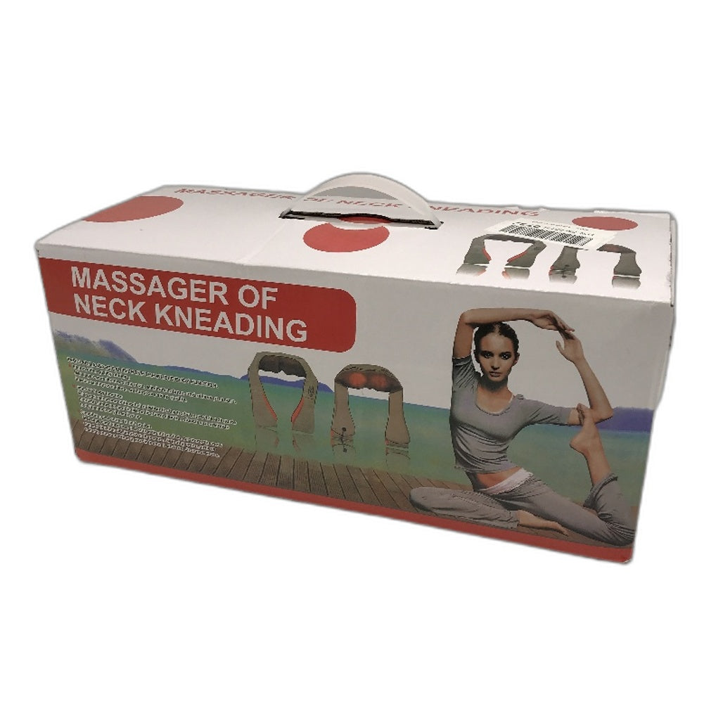 Massager of Neck Kneading Shiatsu Massaging with Heat and 3 Speed Levels NEW