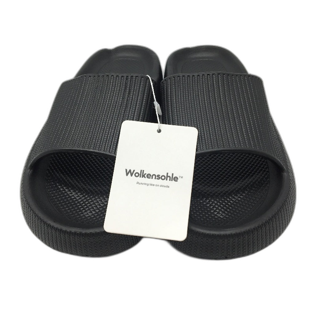 Wolkensohle Black Original Cloud Everyday Comfort Sliders Size L 7.5 M 6.5 NEW