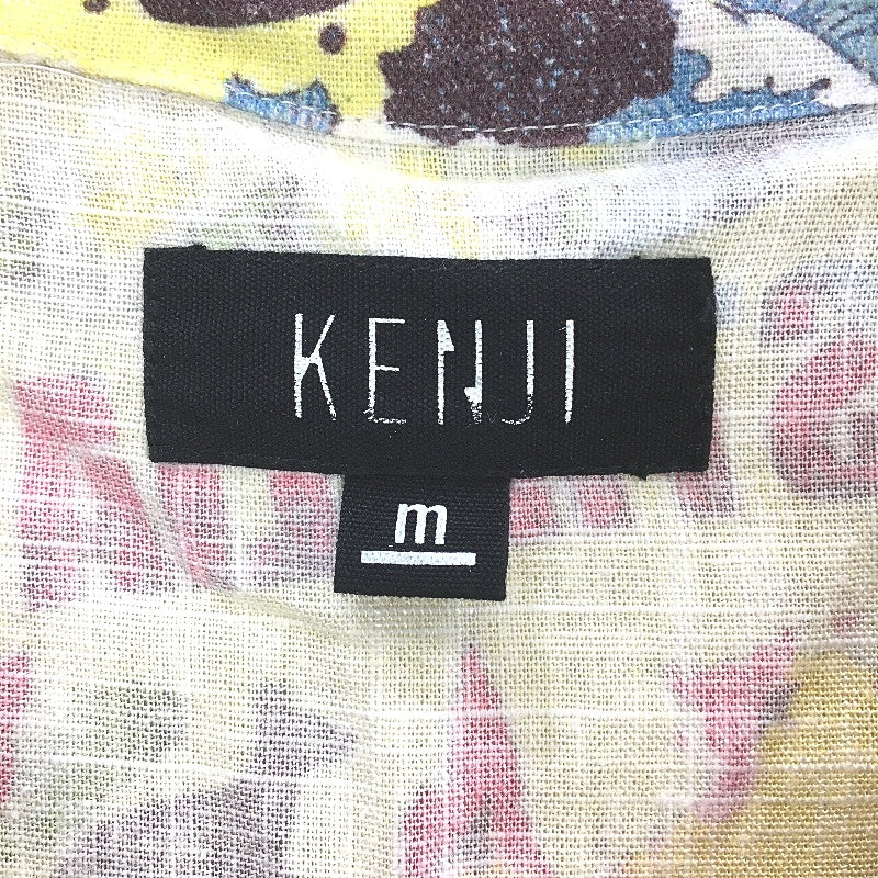 Kenji Australia Themed Linen Blend Lightweight SS Casual Shirt Mens Size M NEW