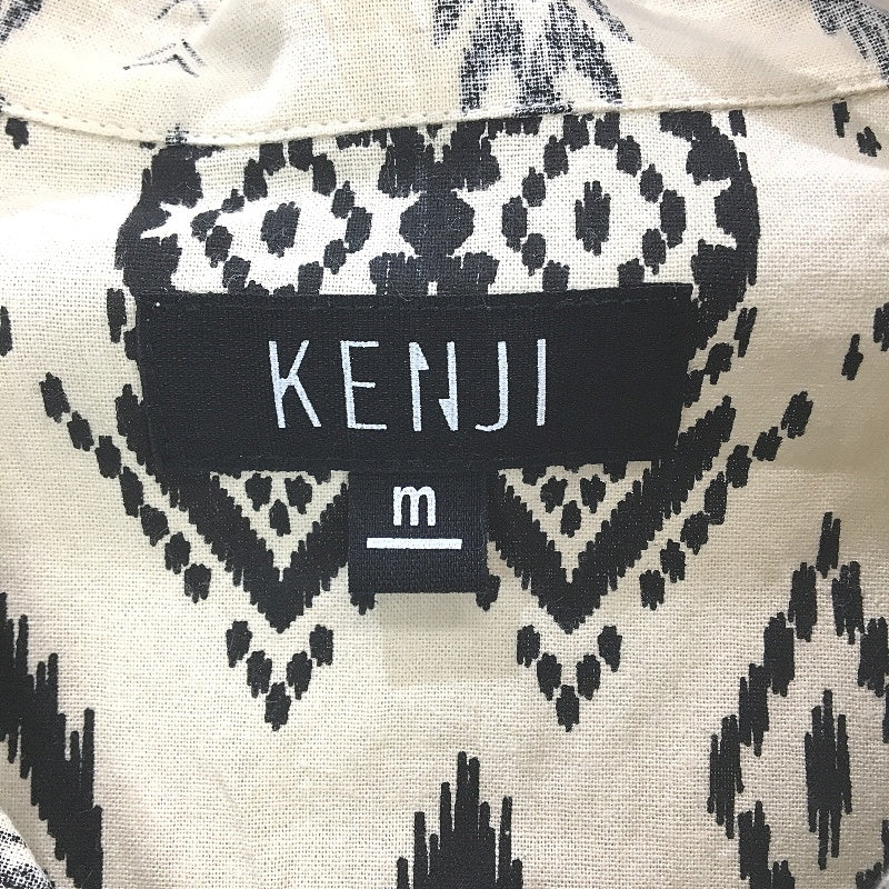 Kenji Cotton Blend Inside Out Aztec Patterned SS Casual Shirt Mens Sze M NEW