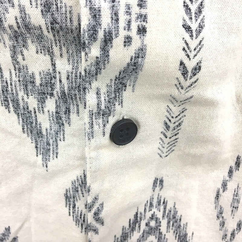 Kenji Cotton Blend Inside Out Aztec Patterned SS Casual Shirt Mens Sze M NEW