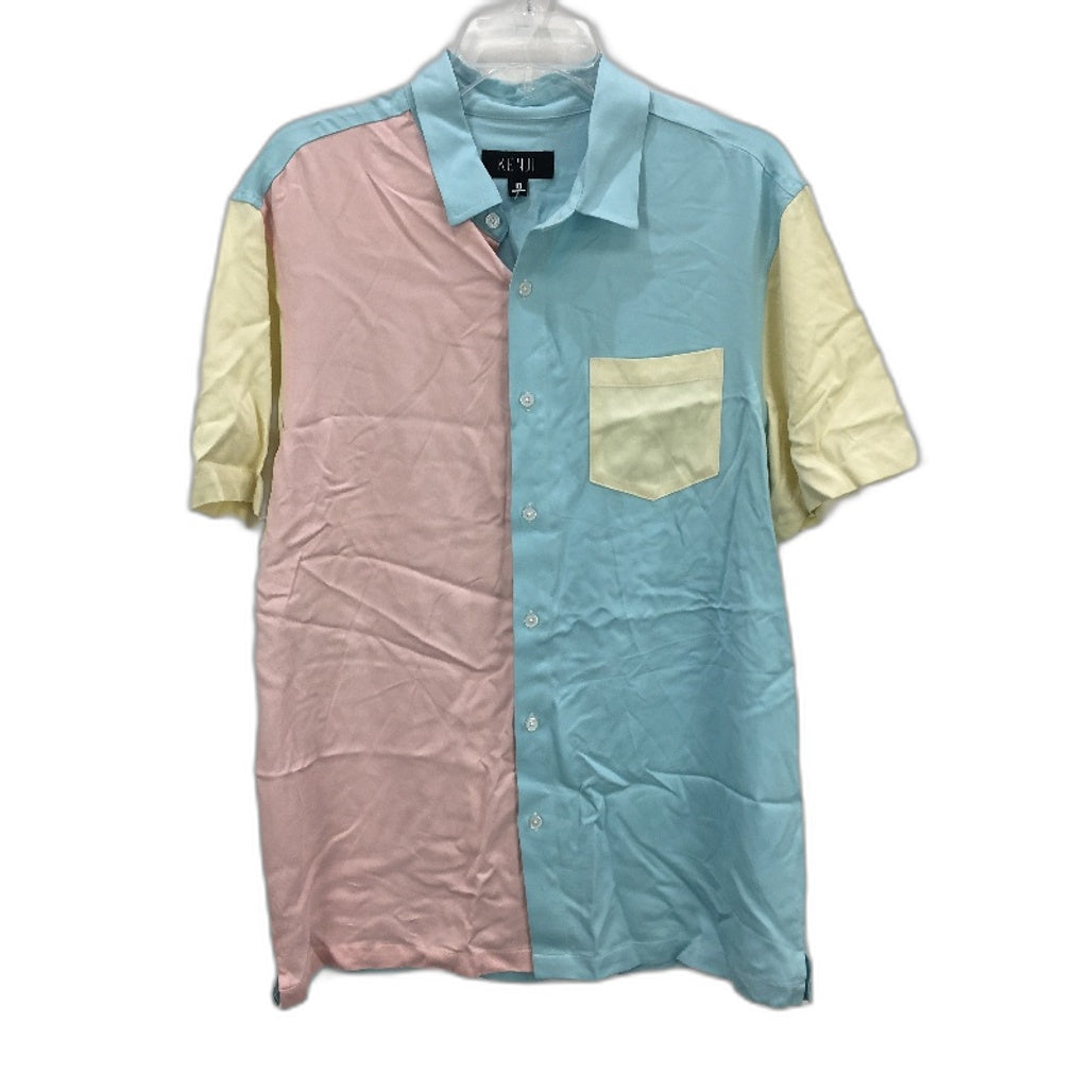 Kenji Pastel Coloured Lightweight & Soft SSleeve Casual Shirt Mens Size M NEW