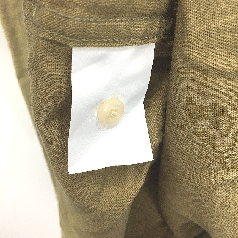 Maddox Lightweight Olive Green Thistle Embroided SS Casual Shirt Mens Size M NEW