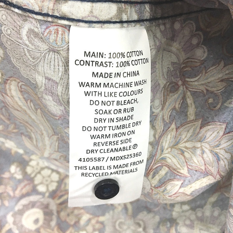 Maddox 100% Cotton Navy Paisley Patterned SSleeve Casual Shirt Mens Size M NEW