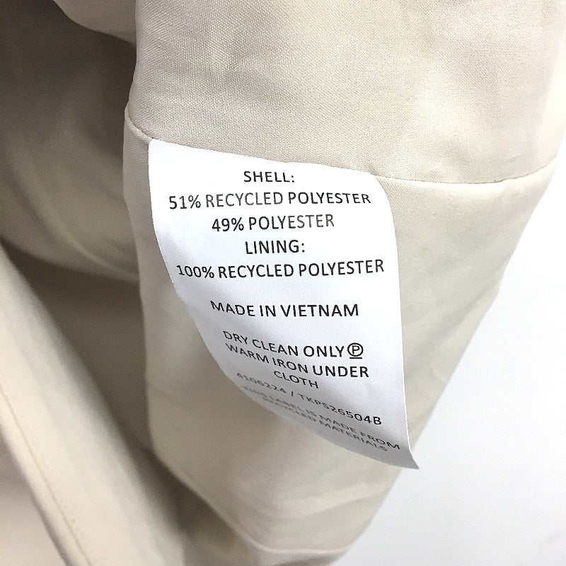 Tokito Petites Stone Beige Button Up Short Sleeve Fully Lined Top Size M NEW