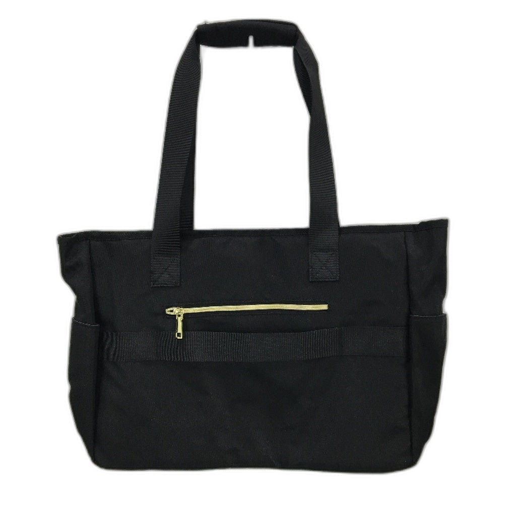 Newhey Black Soft Shell Gold Accented 15.6 Inch Laptop Bag Work Tote NEW