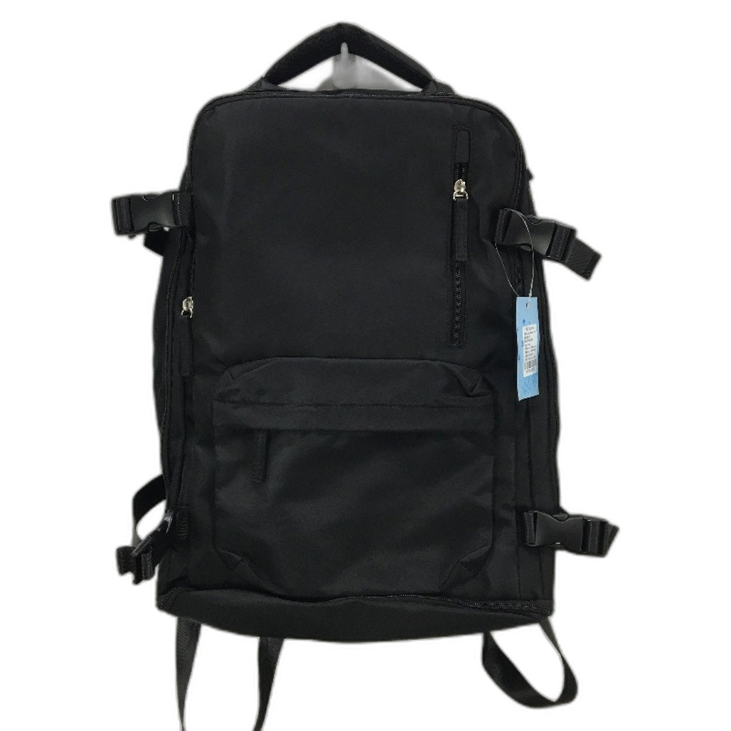 Black Soft Shell Padded Back Multi Compartment 15.6 Inch Laptop Back Pack NEW