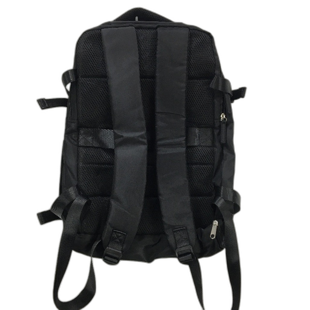 Black Soft Shell Padded Back Multi Compartment 15.6 Inch Laptop Back Pack NEW