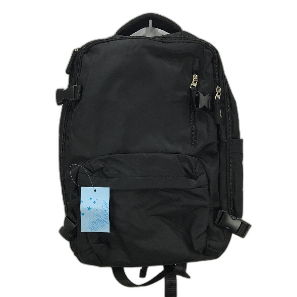 Wonhox Black Hand Pump Vacuum Compression Multi Compartment Travel Backpack NEW