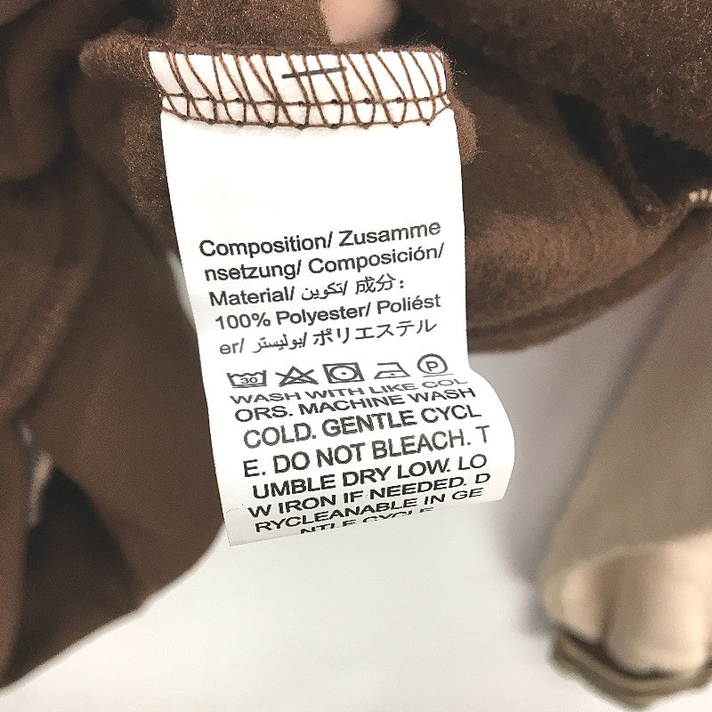 Romwe 2 Tone Brown California Fleece Varsity Jacket Ladies Size 12 NEW