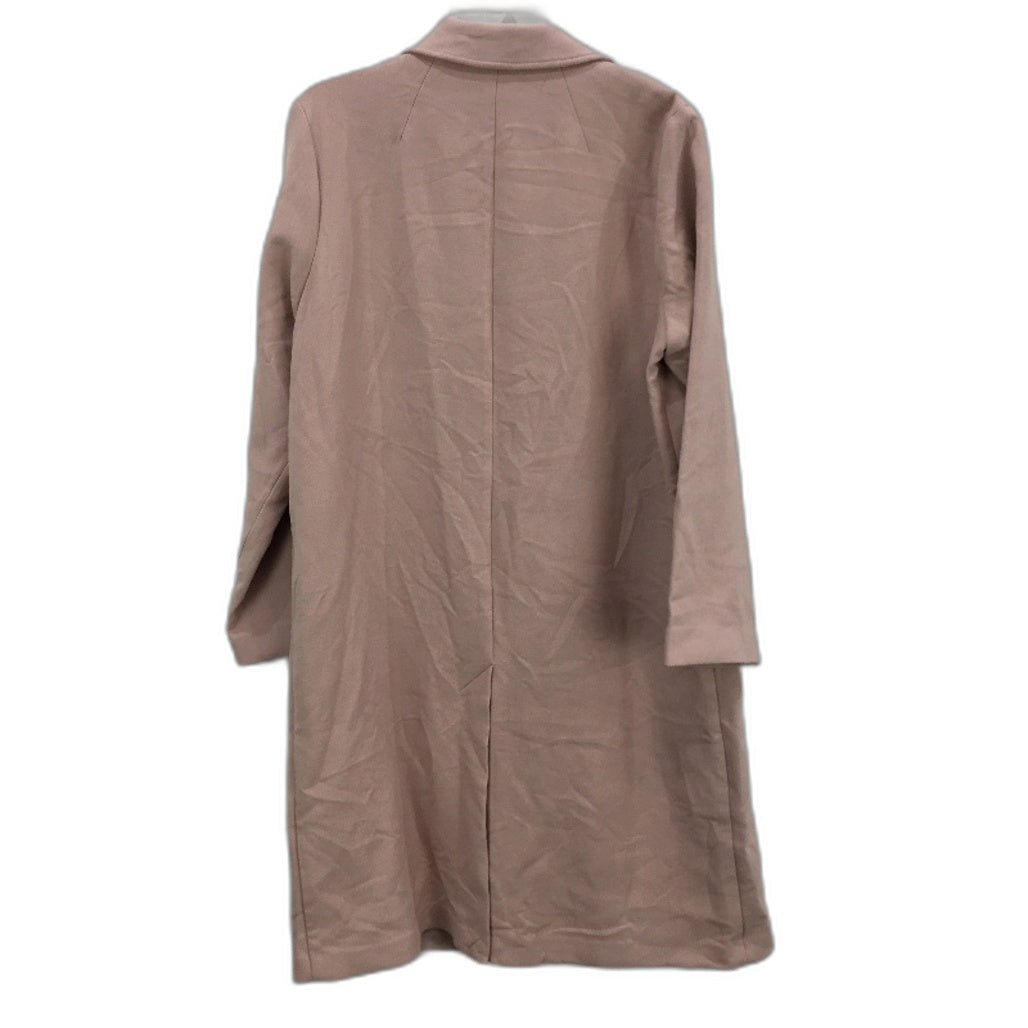 H & M Blush Pink Longline Recycled Polyester Lightweight Coat Ladies Size M NEW