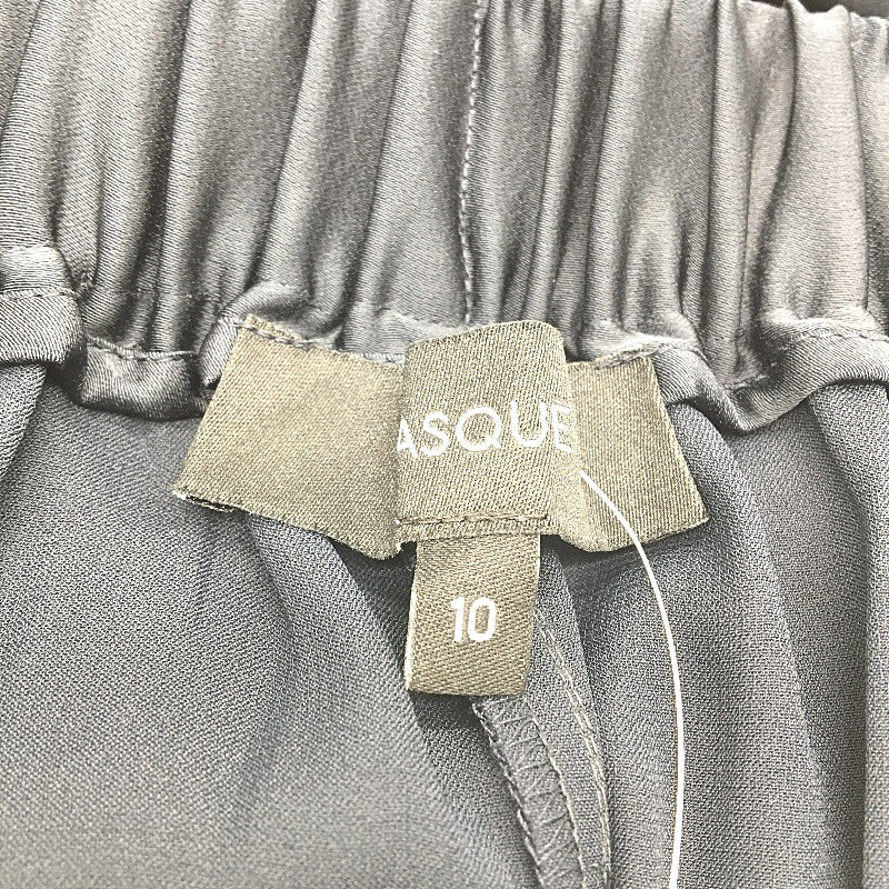 Basque Navy Satin Feel Elastic Waste Casual Wide Leg Pants Ladies Size 10 NEW