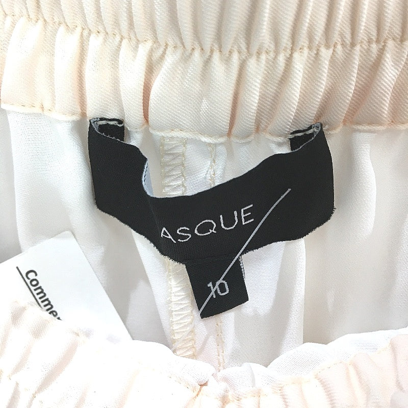 Basque Peach Black Stripe Elastic Waste Casual Wide Leg Pants Ladies Size 10 NEW