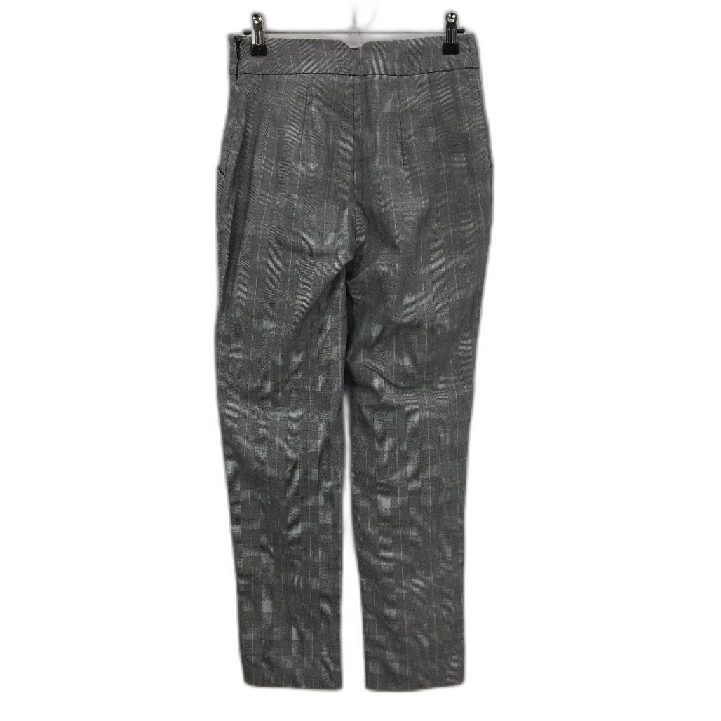 Portmans Black Pink Check Side Zip Casual Slim Fit Pants Ladies Size 8 NEW