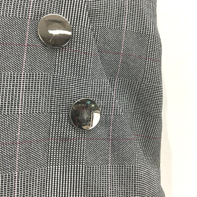 Portmans Black Pink Check Side Zip Casual Slim Fit Pants Ladies Size 8 NEW