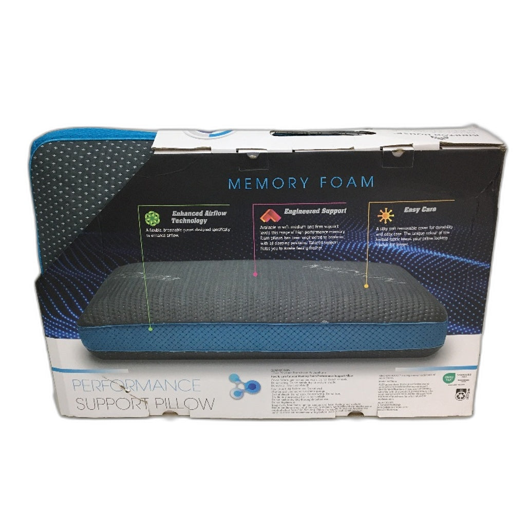 Kirkton House Back Sleeper Performance Easy Care MEDIUM Support Pillow Grey NEW