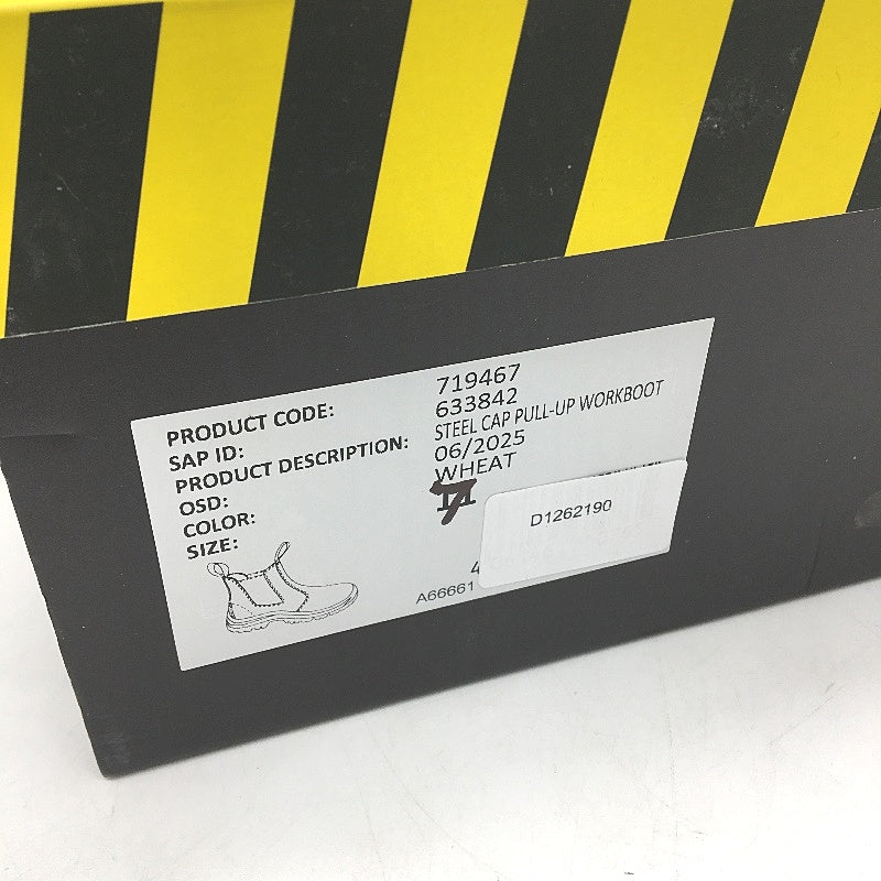 Blackhawk Pull Up Steel Toe Cap Safety Boots Suede Wheat Mens Size 7 NEW