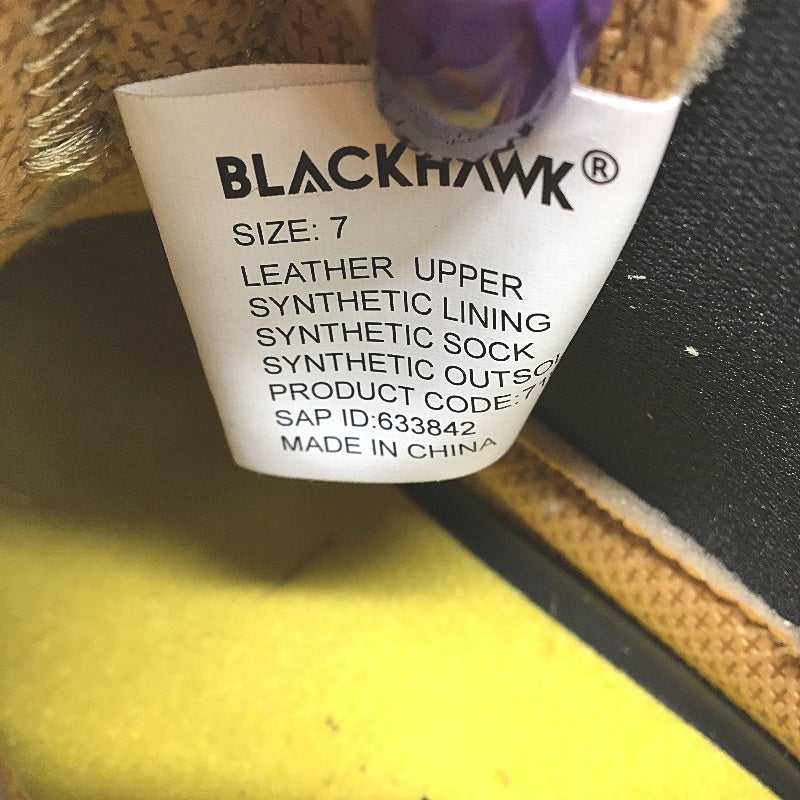 Blackhawk Pull Up Steel Toe Cap Safety Boots Suede Wheat Mens Size 7 NEW