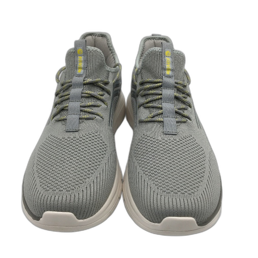 Fitville Grey Extra Wide Fit Trainers Slip On Laced Sneakers Mens Size US 11 NEW