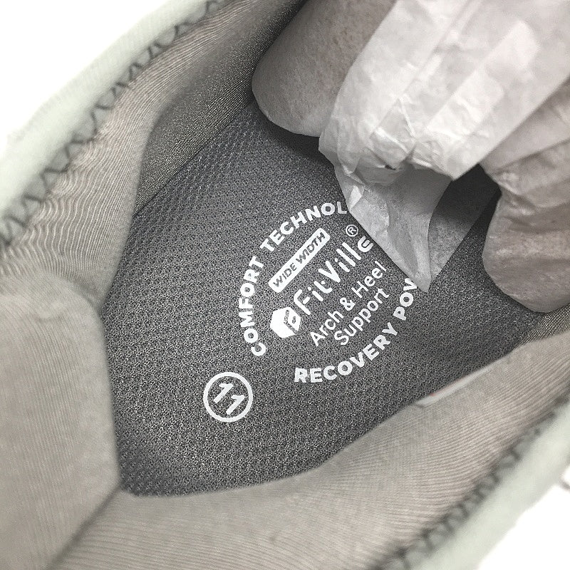 Fitville Grey Extra Wide Fit Trainers Slip On Laced Sneakers Mens Size US 11 NEW