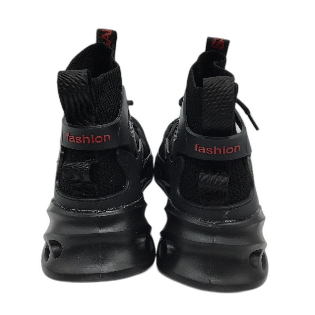 9KSAEFTYJB Safety Steel Toe Black Lace Up Work Sneaker Shoes Mens EU 40 NEW