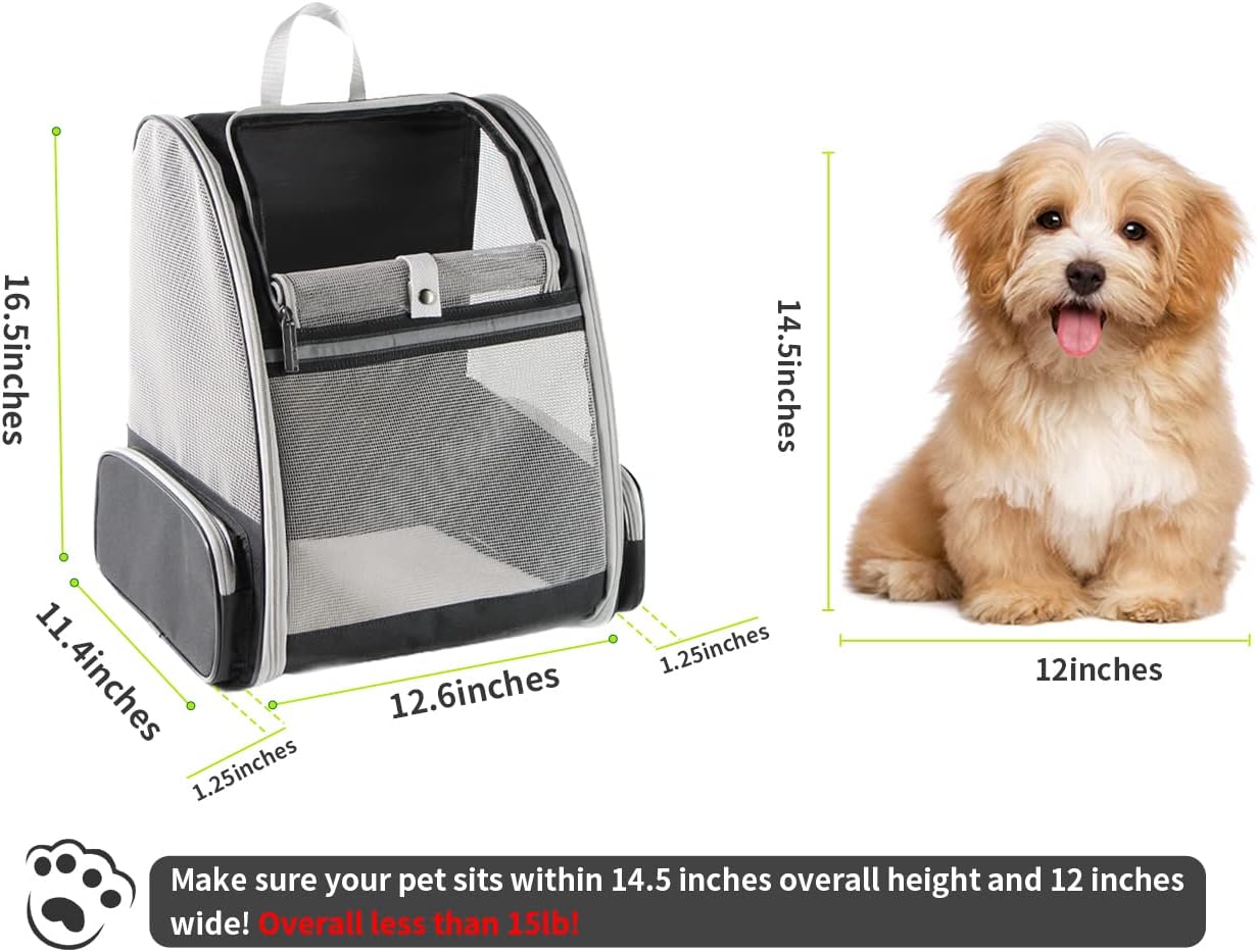 Texsens Innovative Traveler Bubble Backpack Pet Carriers for Cats & Sml Dogs NEW