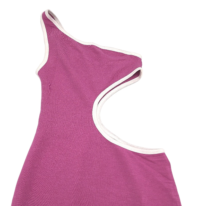 Jagger&Stone Charlotte Cut Out Purple Contrast Midi Dress Ladies Size AUS 6 NEW