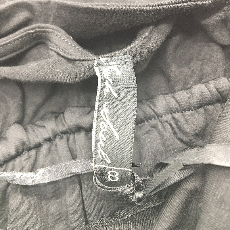 Fresh Soul Bejeweled Neck Black Drawstring Midi Dress Ladies Size AU 8 NEW