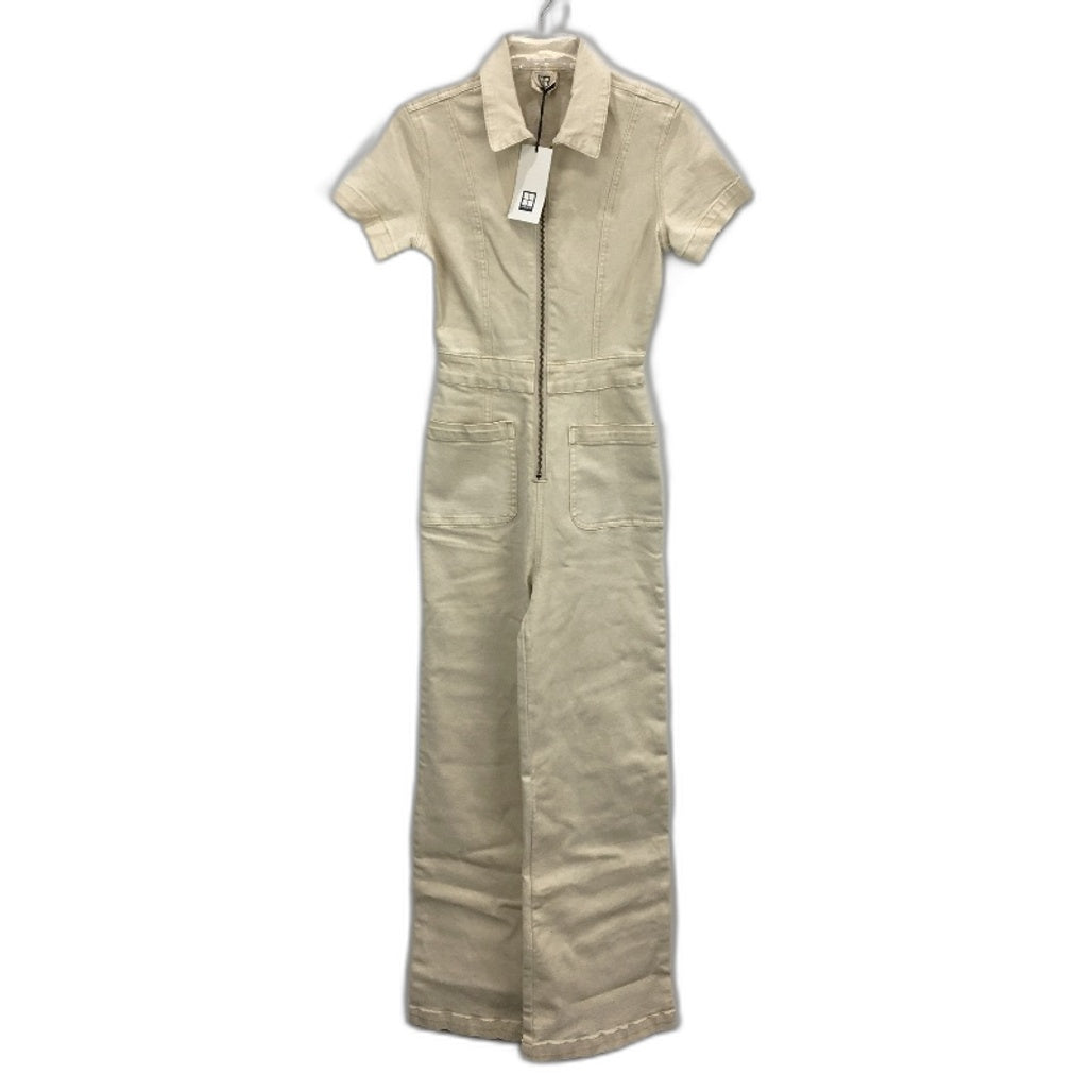 Insight Nikki Denim Cream Zip Front Maxi Boiler Suit Ladies Size XS NEW