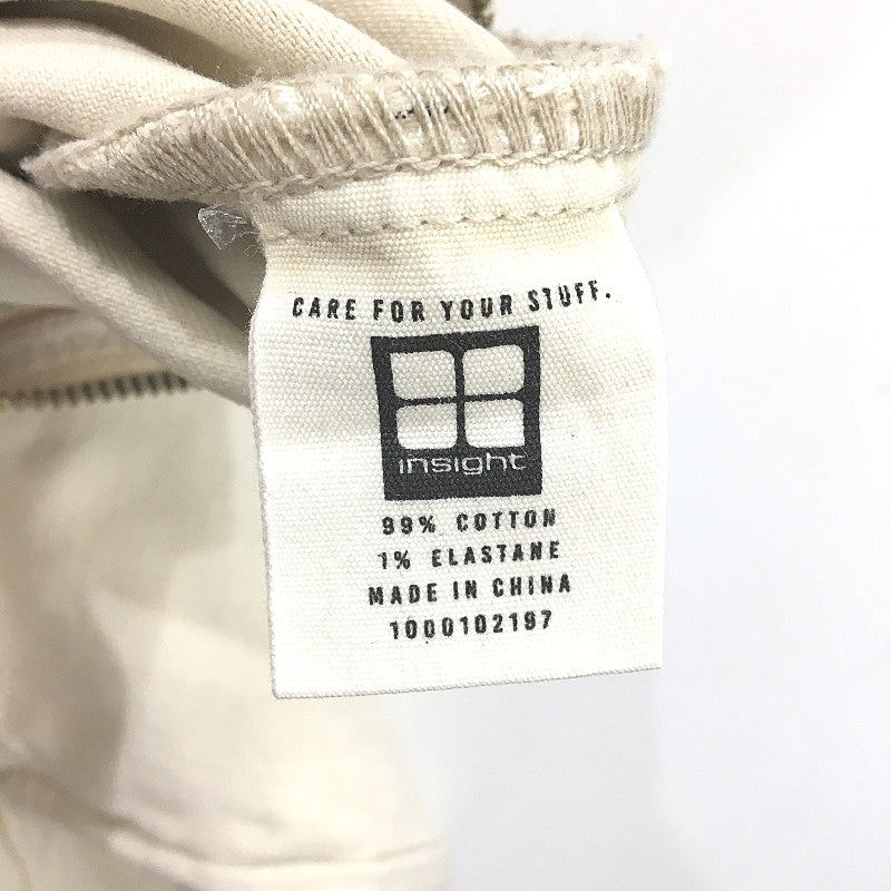 Insight Nikki Denim Cream Zip Front Maxi Boiler Suit Ladies Size XS NEW