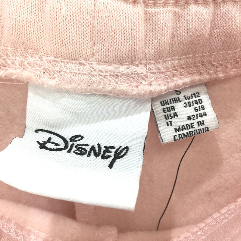 Disney Minnie Mouse Bow Baby Pink Inner Fleece Trackpants Girls Size Small NEW