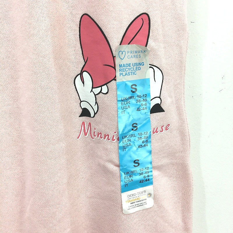 Disney Minnie Mouse Bow Baby Pink Inner Fleece Trackpants Girls Size Small NEW