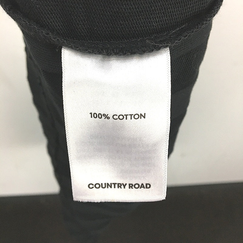 Country Road Collared Rib Slim Fit Black Midi Dress Ladies Size Medium NEW