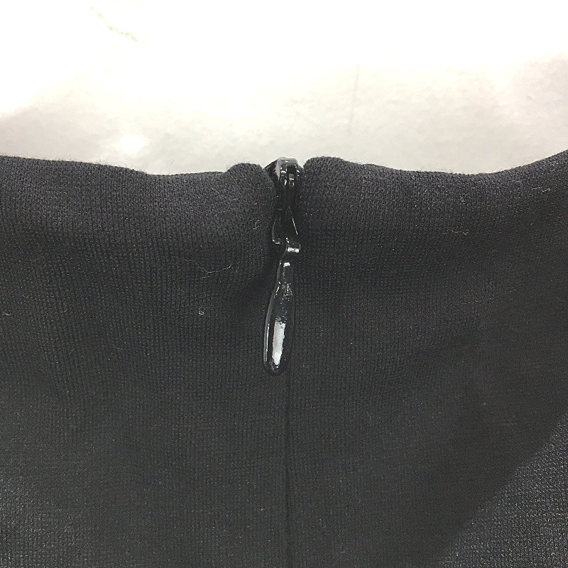 H&M LivaEco Sleeveless Ruched Side Black Midi Dress Ladies Size Small NEW