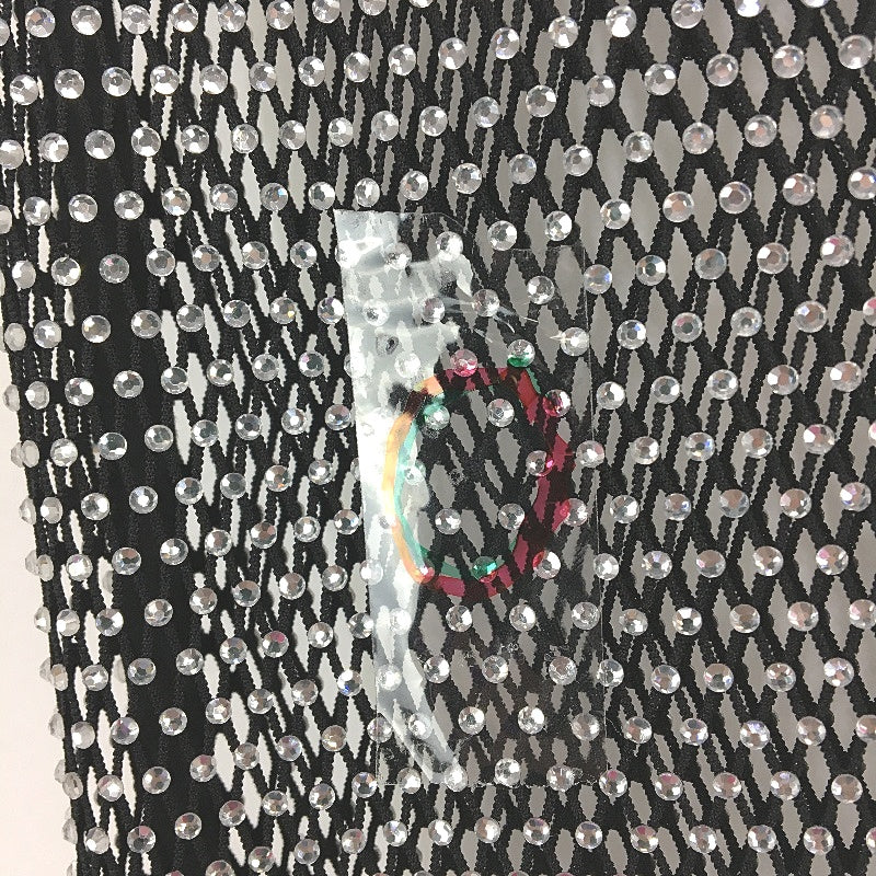 Alice in the eve Elektra Rhinestone Mesh Low Rise Skirt Ladies Size M/L NEW