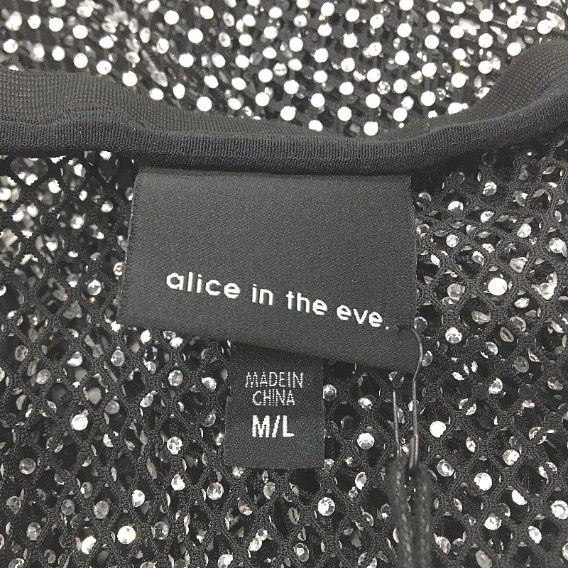 Alice in the eve Elektra Rhinestone Mesh Low Rise Skirt Ladies Size M/L NEW