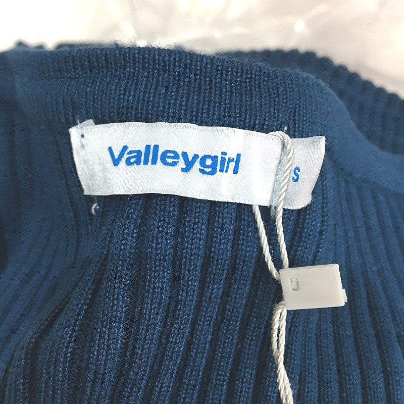 Valleygirl Longsleeve Ribbed Cut Out Teal Midi Dress Ladies Size Small NEW