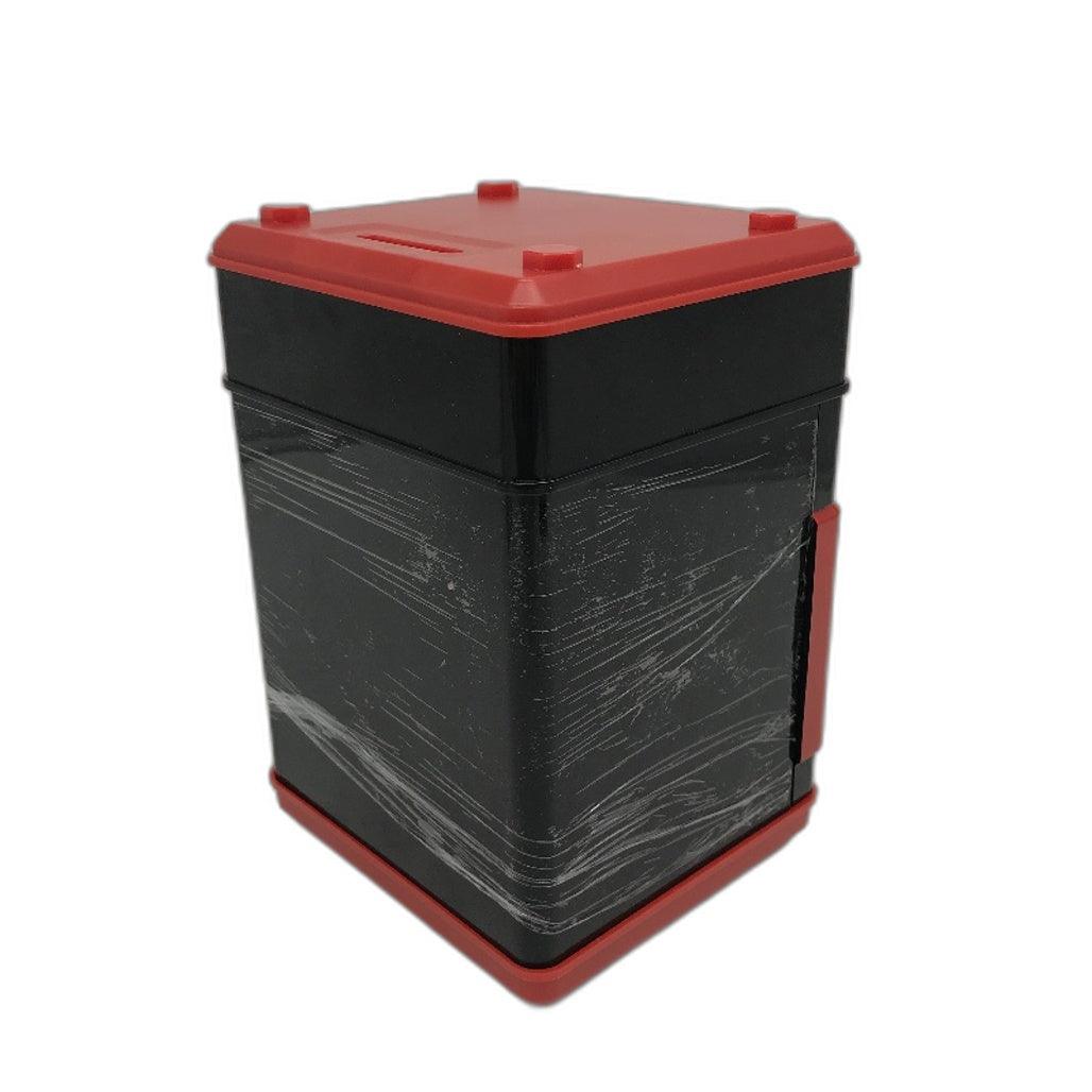 Kid's Electronic Password Protected Black Piggy Bank Safe Locker NEW