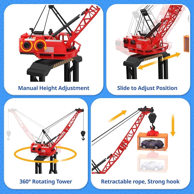 Cute Stone 2 in 1 Car Transport and Cargo Ship Light Up with Sound Toy Set NEW