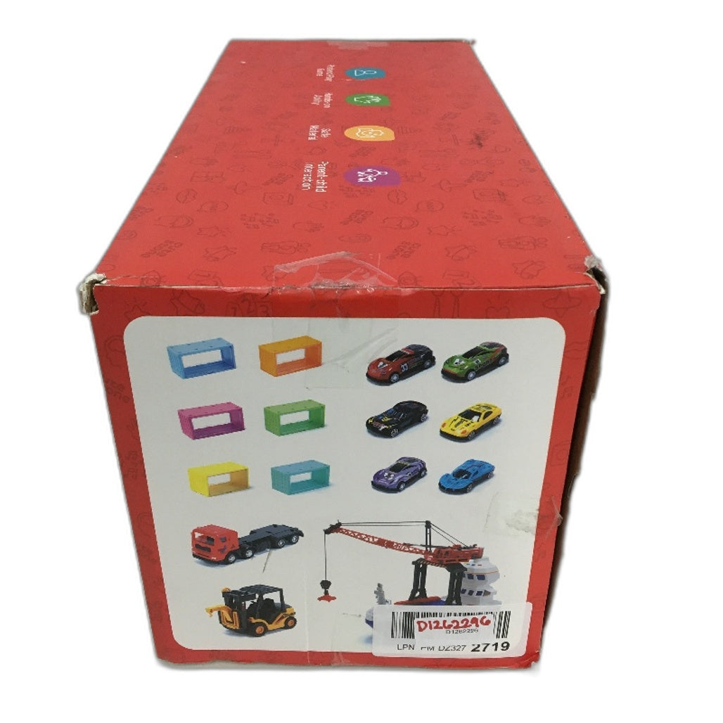 Cute Stone 2 in 1 Car Transport and Cargo Ship Light Up with Sound Toy Set NEW