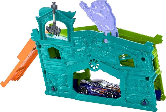 Hot Wheels City Ghost Garage Action Toy Car Fold Out Play Set Ages 4 Plus NEW