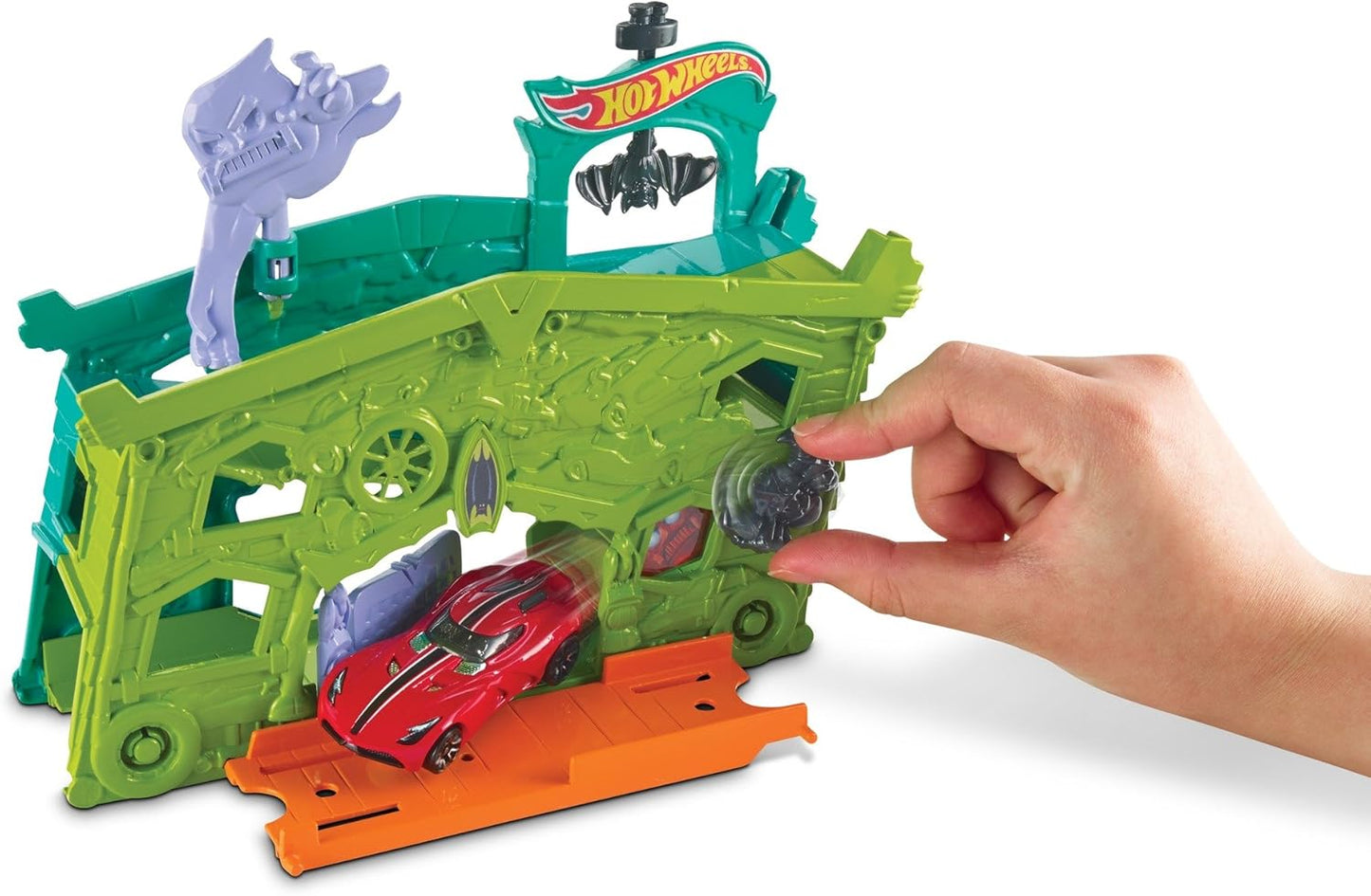 Hot Wheels City Ghost Garage Action Toy Car Fold Out Play Set Ages 4 Plus NEW