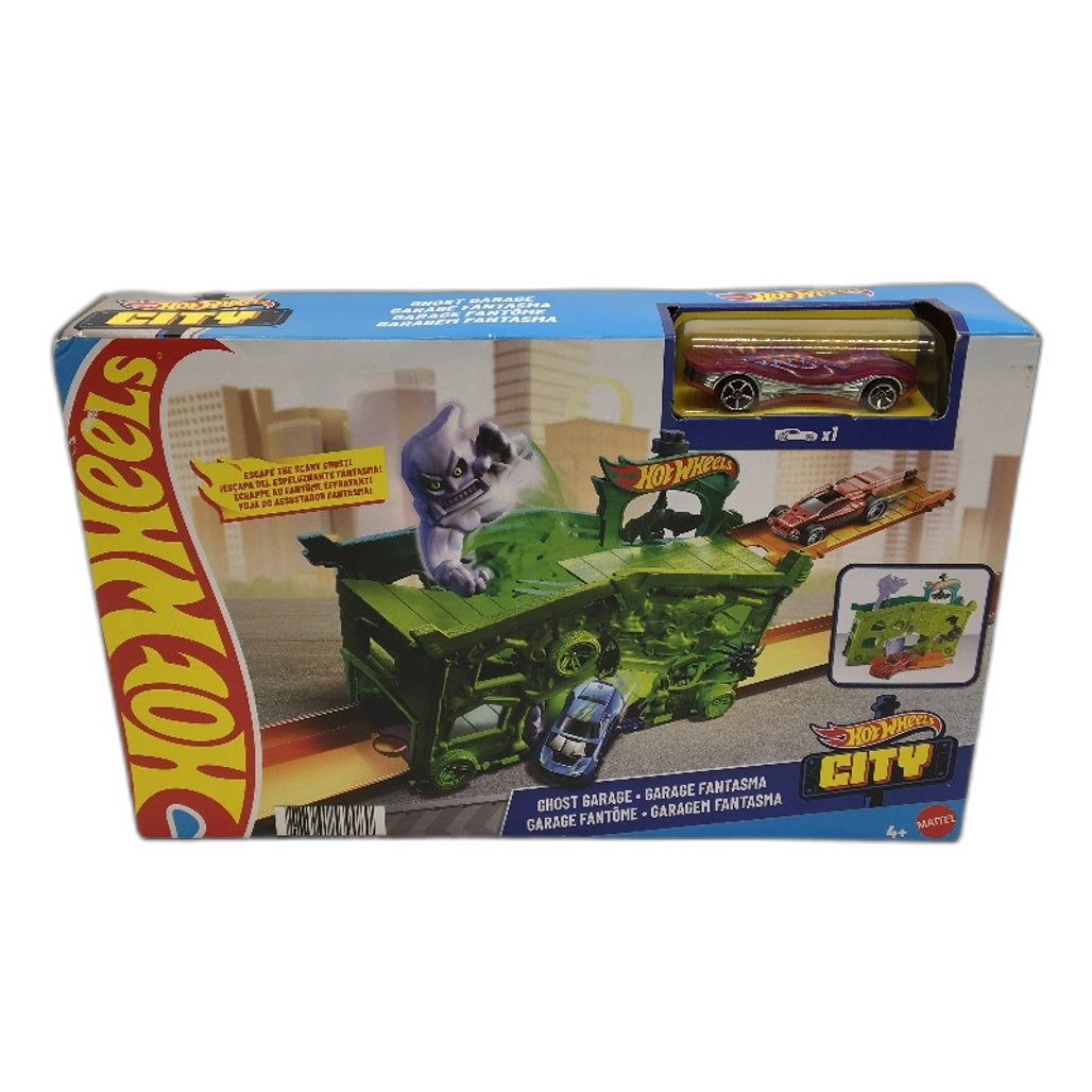Hot Wheels City Ghost Garage Action Toy Car Fold Out Play Set Ages 4 Plus NEW